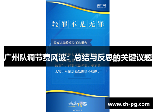 广州队调节费风波：总结与反思的关键议题