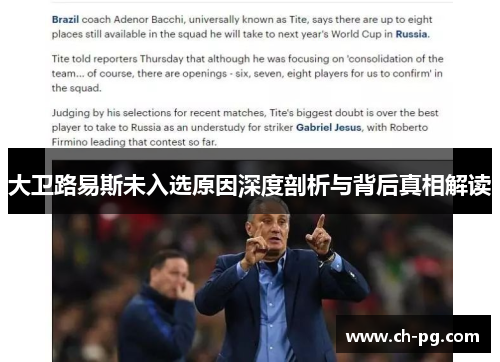 大卫路易斯未入选原因深度剖析与背后真相解读